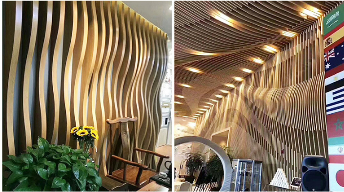 弧形鋁方通吊頂 弧形鋁方通吊頂